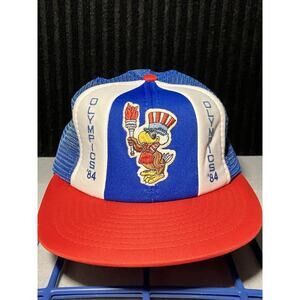 1984 Summer Olympics Hat Los Angeles Sam The Eagle USA Snapback Vintage